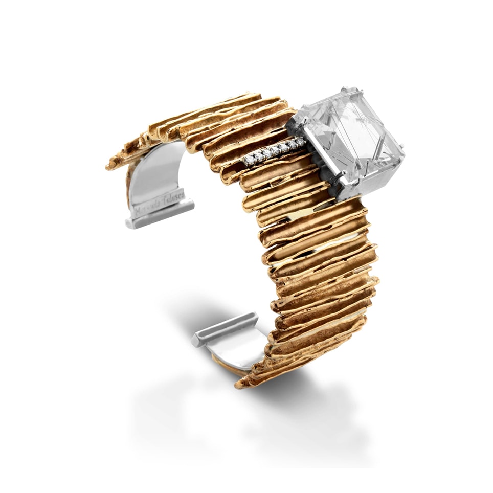 anello in oro giallo e diamante