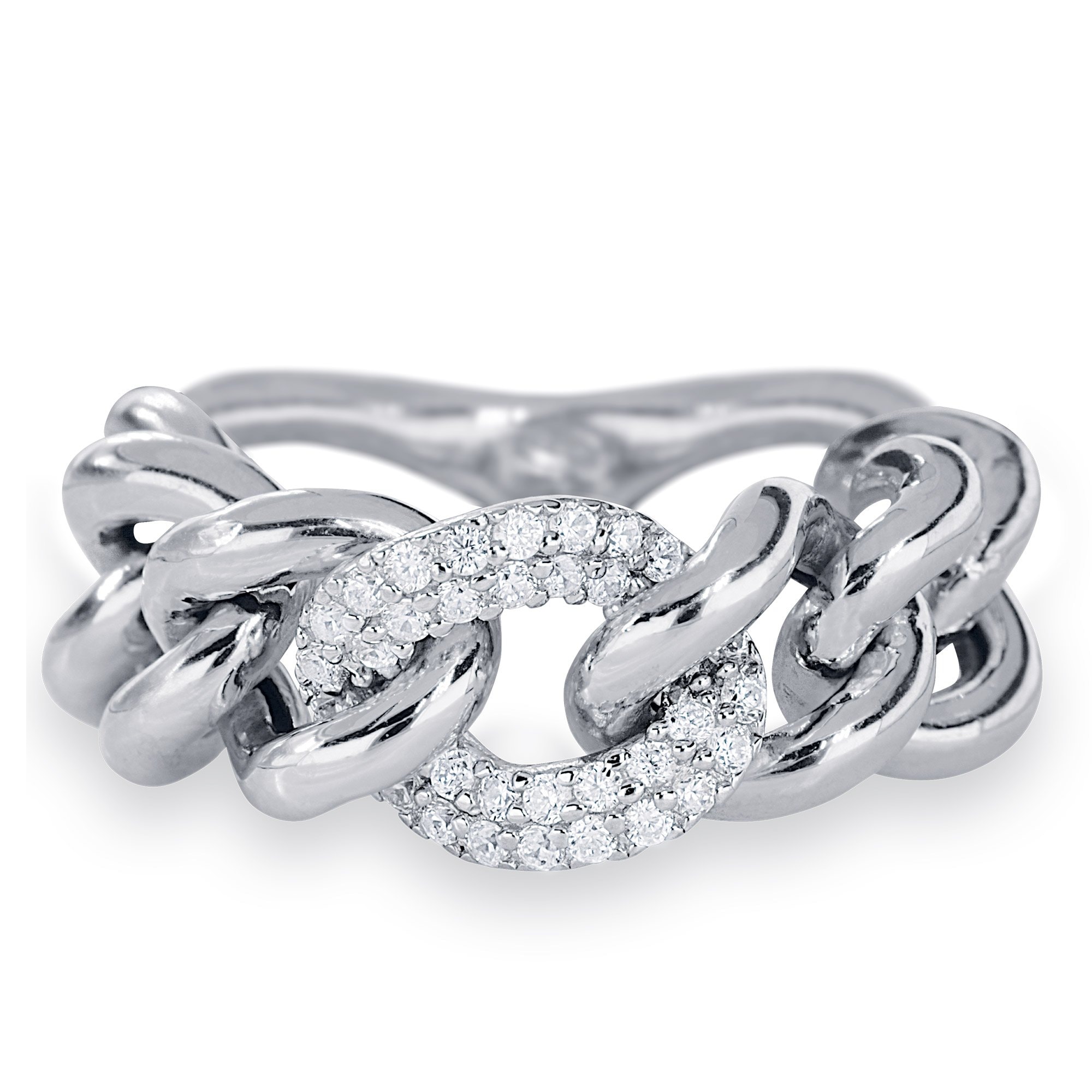 Anello Groumette Pavé