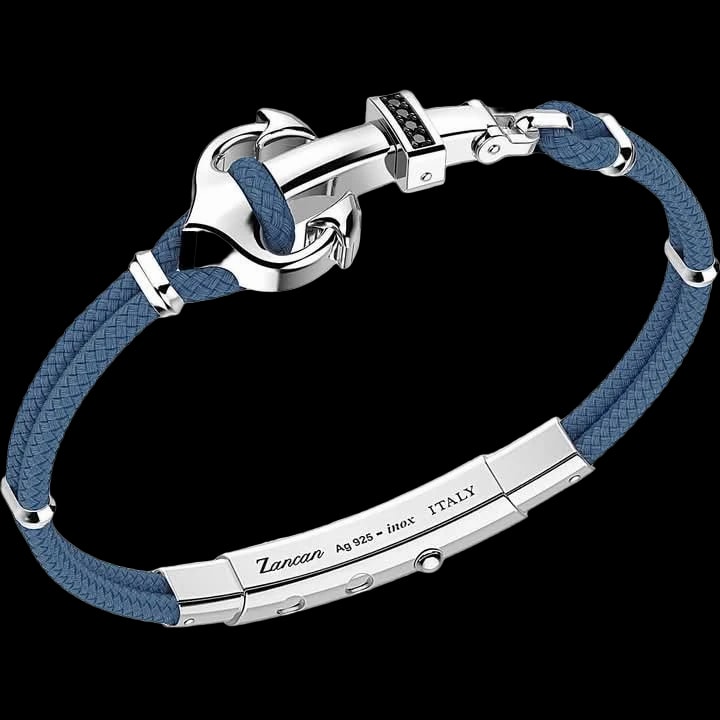Bracciale Ancora e Corda Blu, Zancan