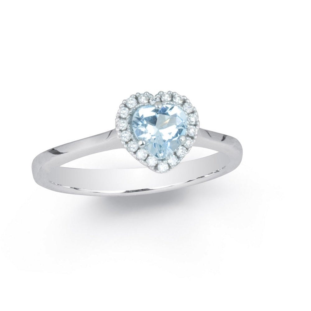 Anello Cuore Azzurro