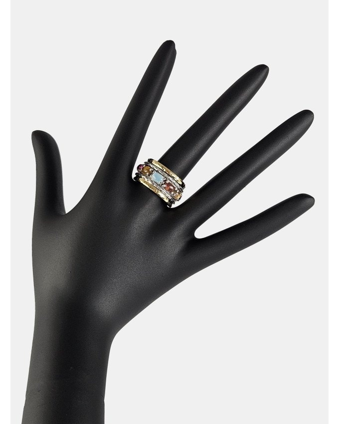 Anello Cabochon multicolore, Styliano Jewellery — foto 2