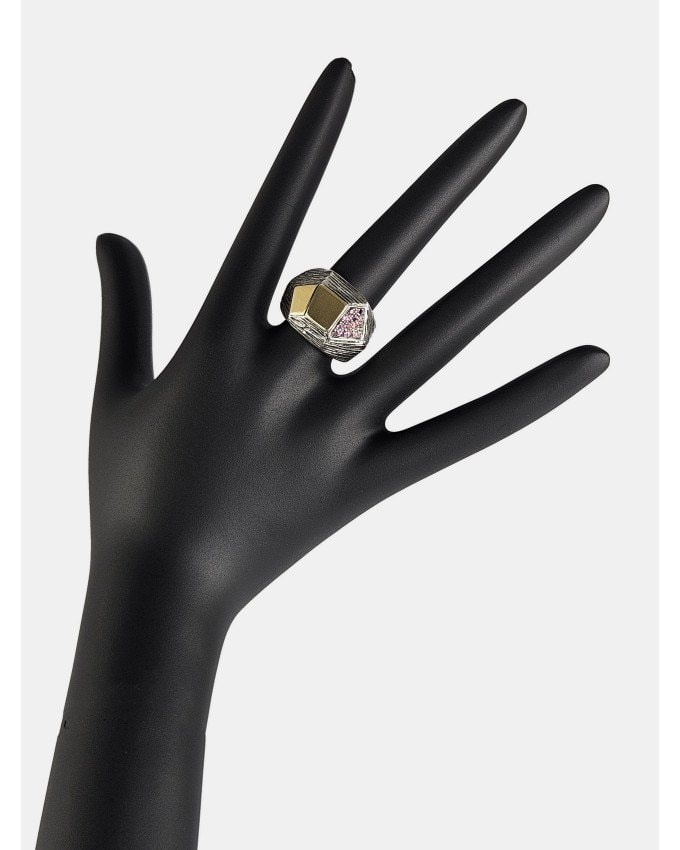 Anello Sfaccettato rosa, Styliano Jewellery — foto 3