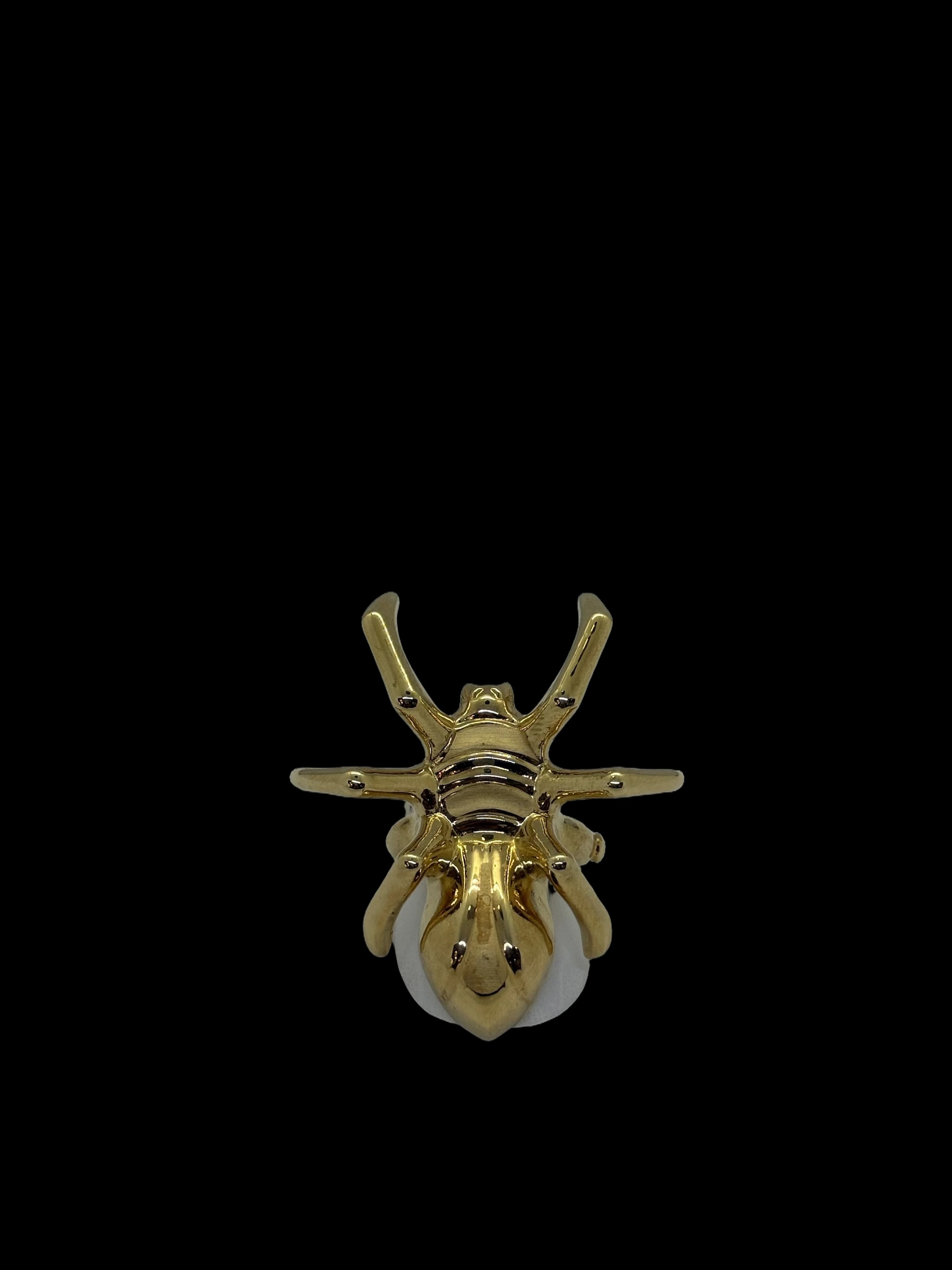 Anello a forma di ragno in oro giallo (3)