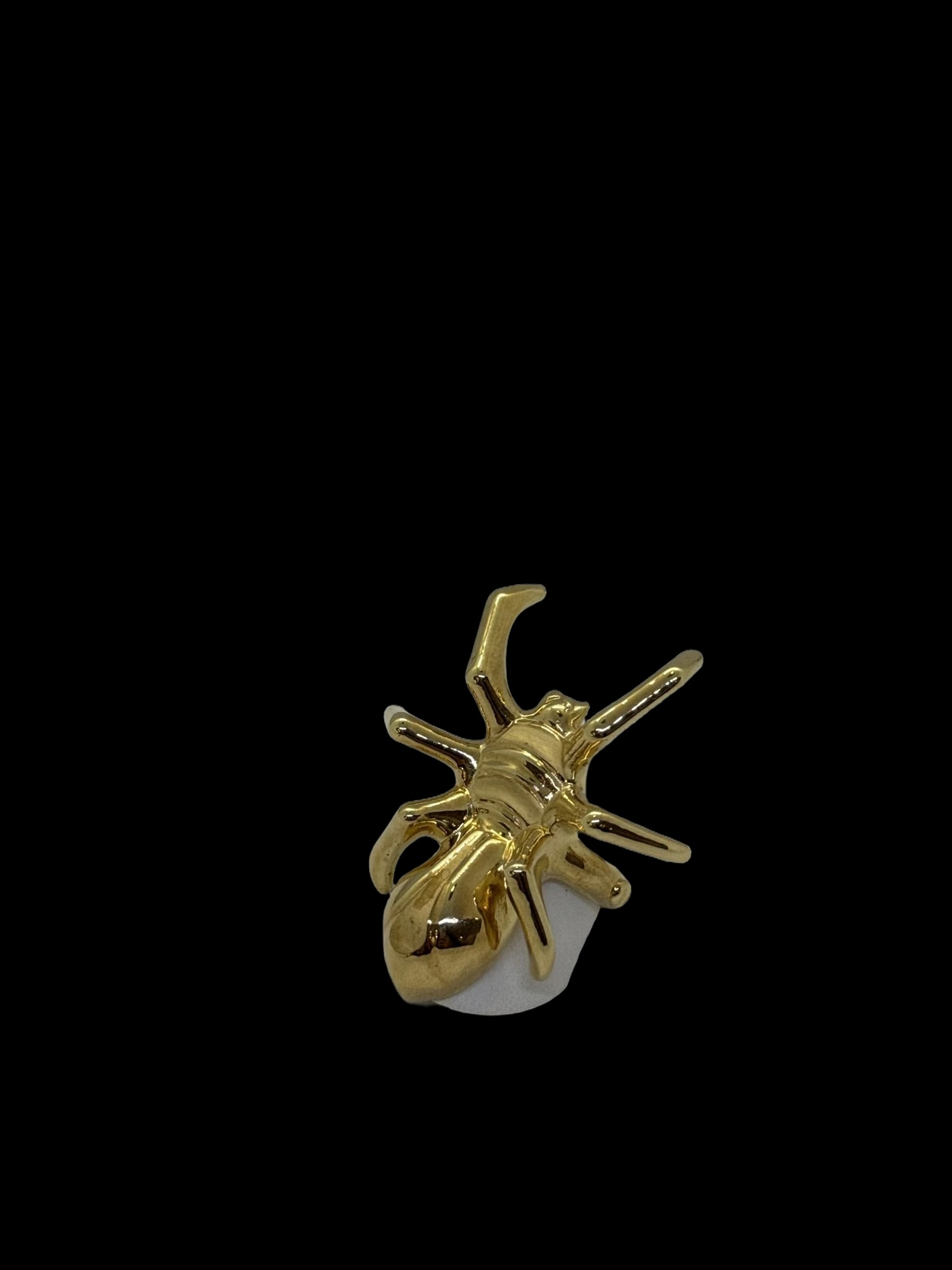Anello a forma di ragno in oro giallo (11)